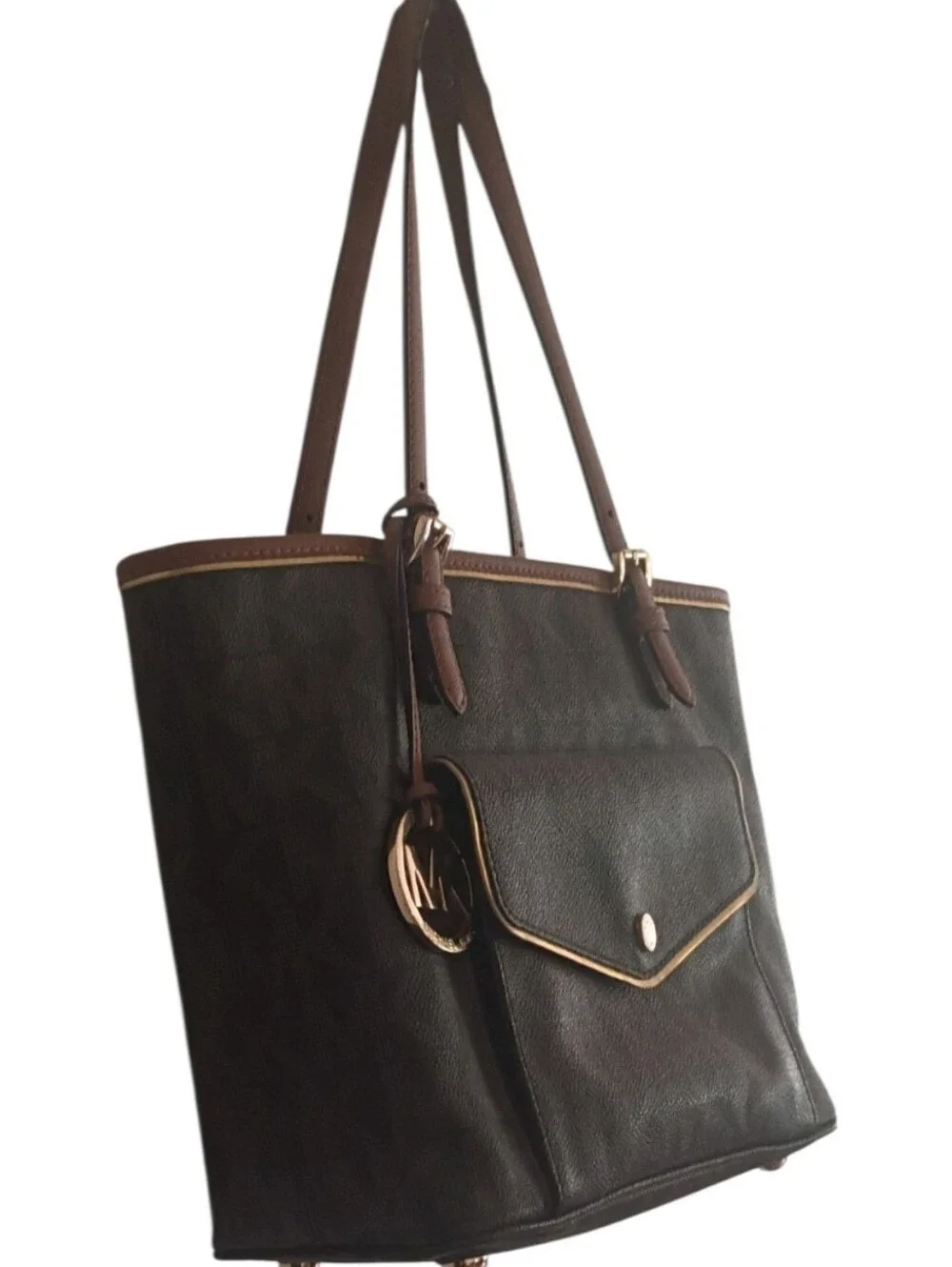 Michael Kors Jet Set Monogram Tote & Wallet Set + OEM Gift Box & Bag